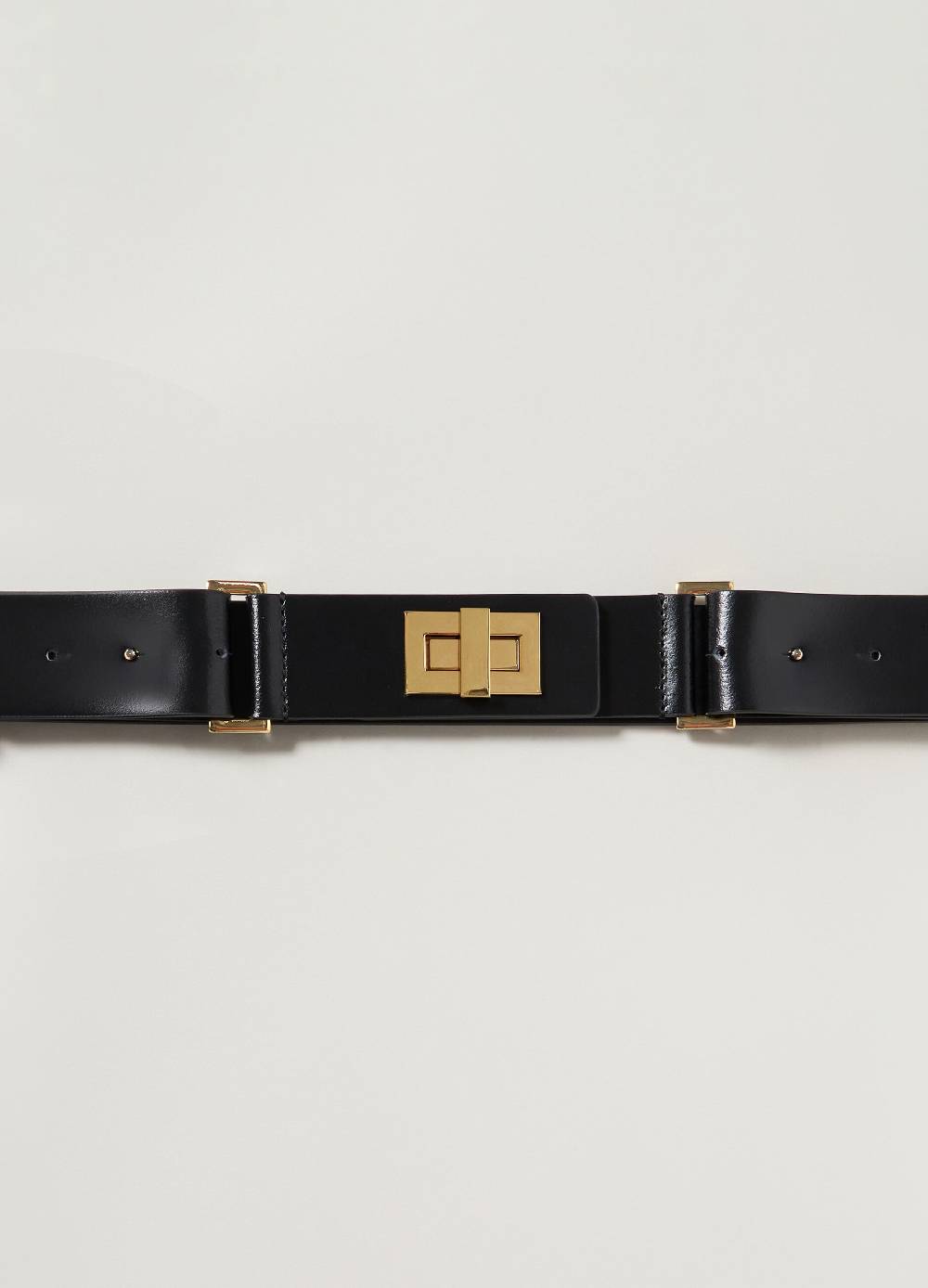 LES COPAINSCintura in vera pelle con monogramma Sottocosto