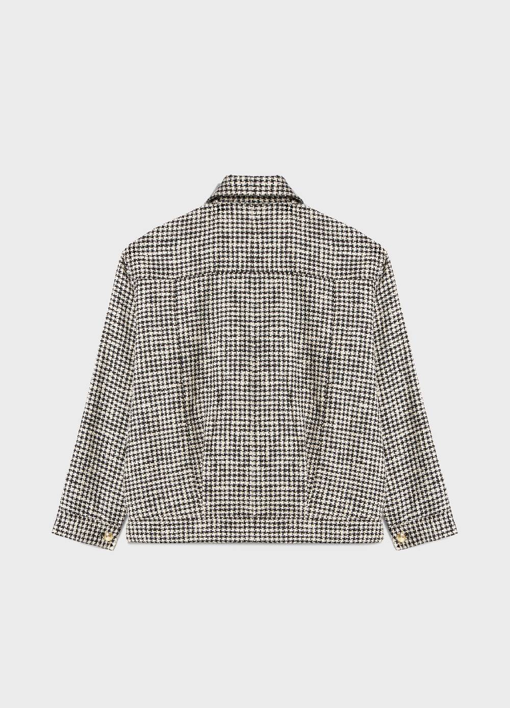 LES COPAINSChore jacket motivo pied de poule Economico