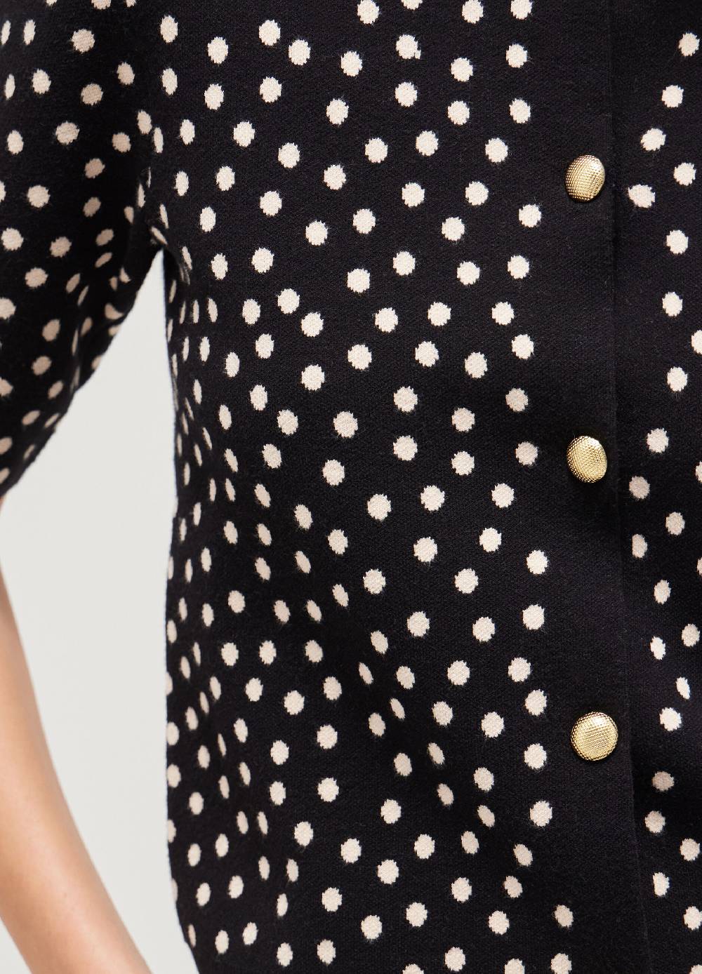 LES COPAINSCardigan tricot a pois In Vendita