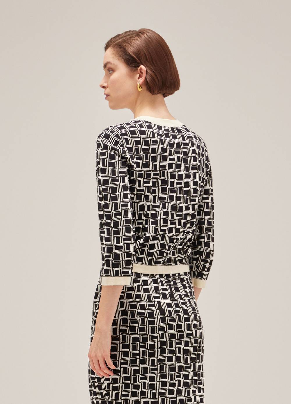LES COPAINSCardigan tricot in puro cotone 2025