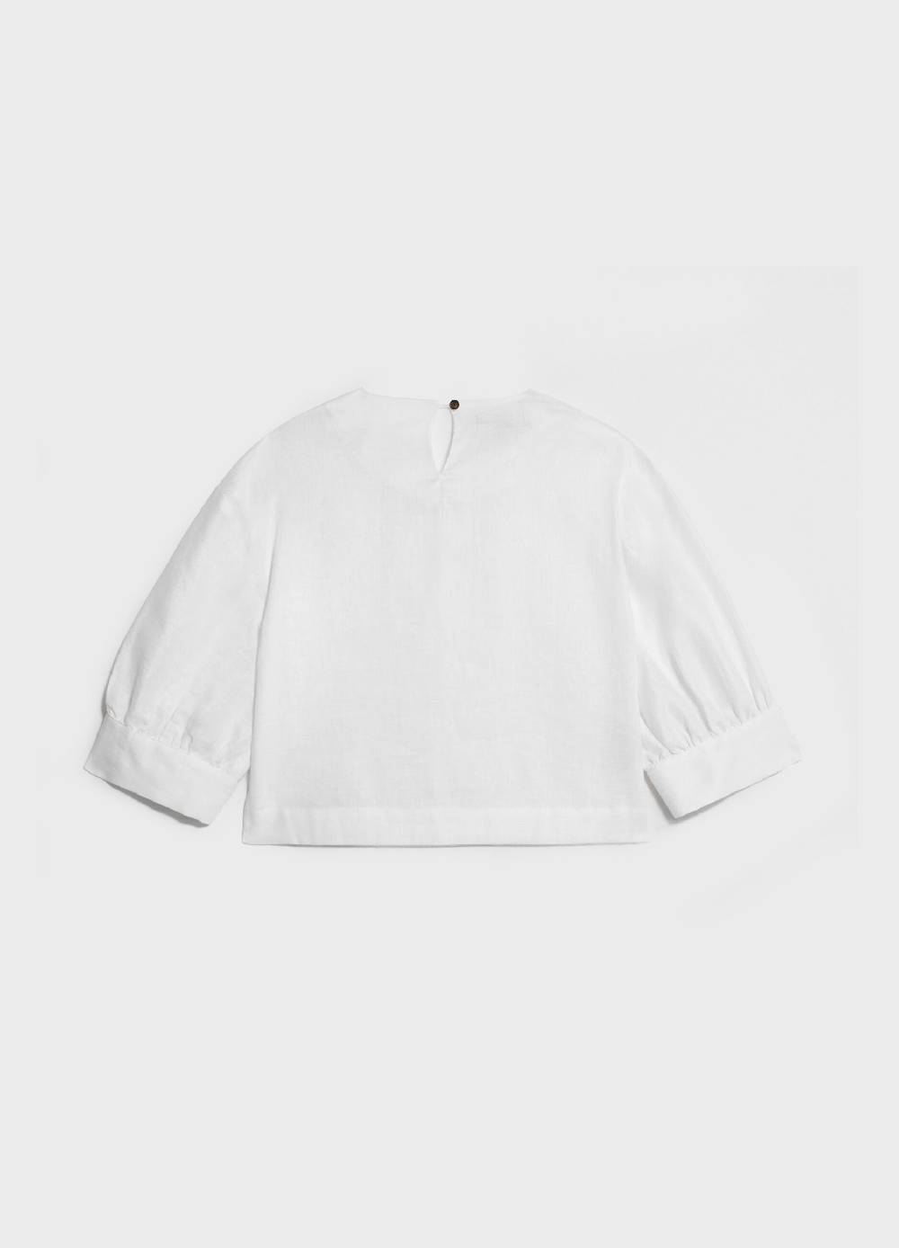 LES COPAINSBlusa a palloncino in lino Prezzo Ridotto