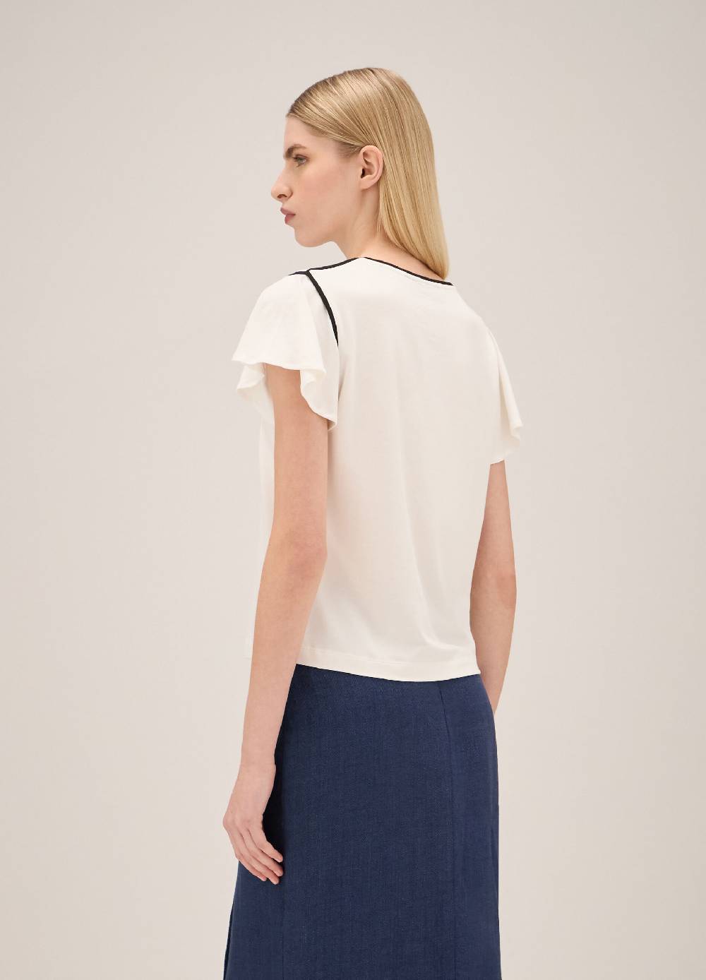 LES COPAINST-shirt con profili a contrasto Economico