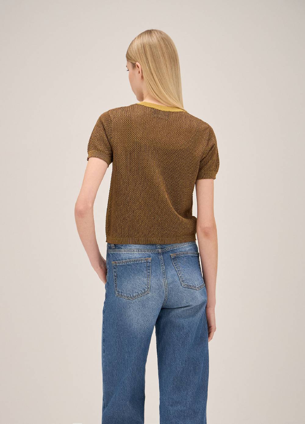 LES COPAINSCardigan tricot a maniche corte Vendita Economica