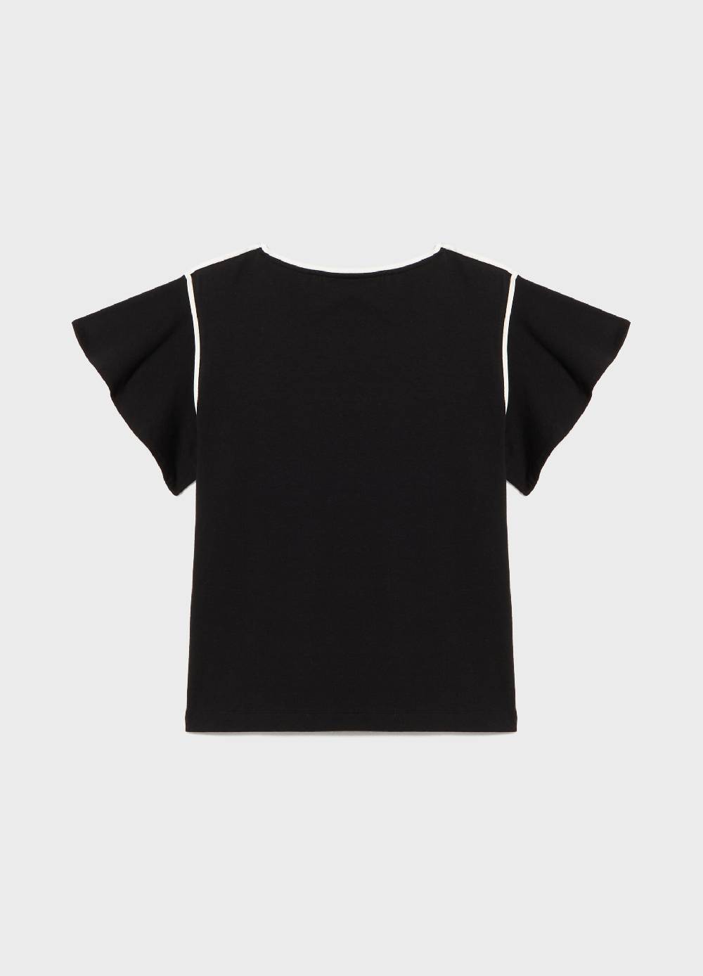LES COPAINST-shirt con profili a contrasto Vendite Flash