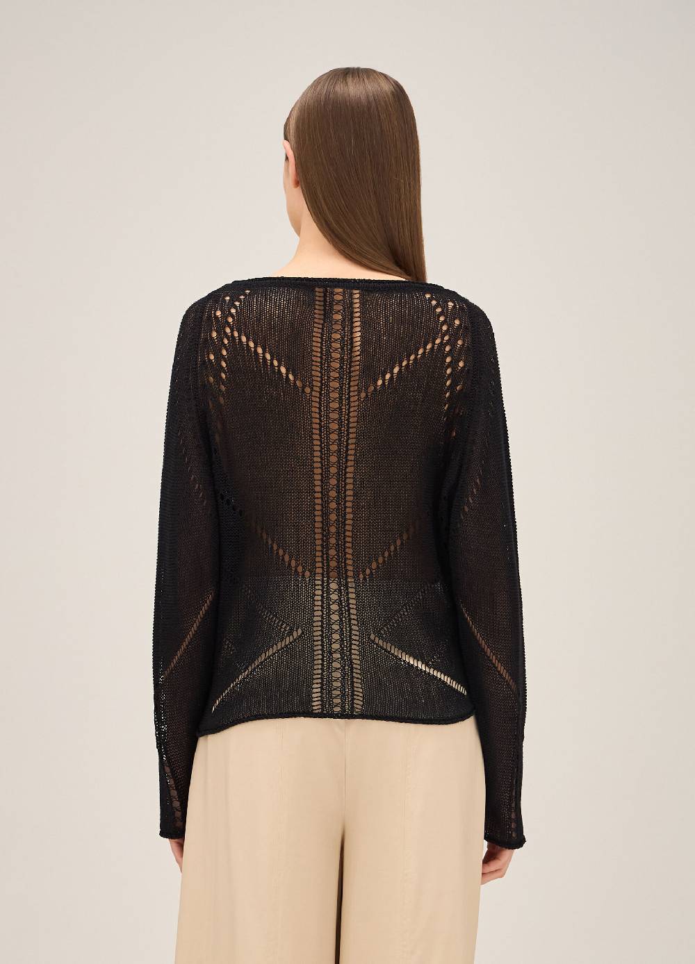 LES COPAINSMaglia tricot traforata Moda