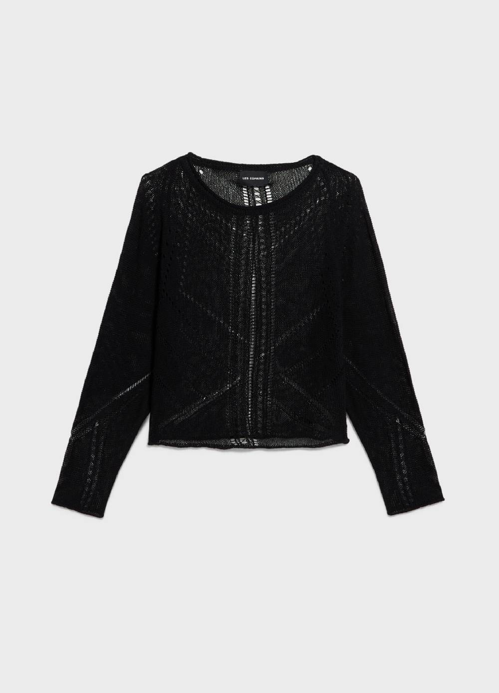 LES COPAINSMaglia tricot traforata Moda