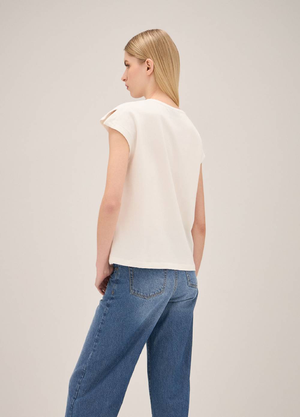 LES COPAINST-shirt con lettering ricamato Italy