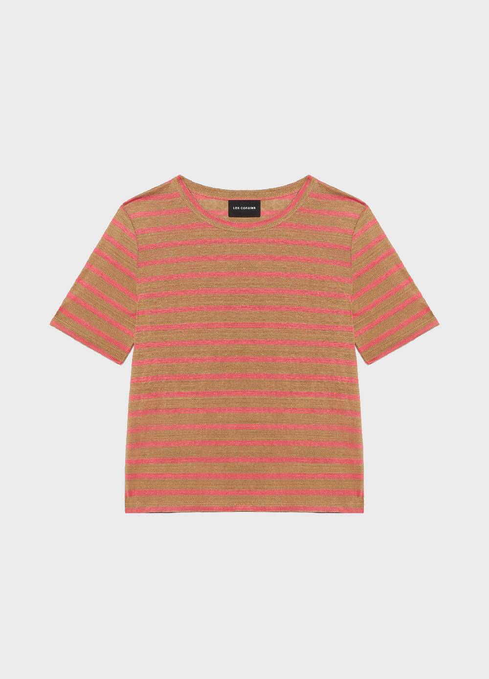 LES COPAINST-shirt a righe in lino Promozione