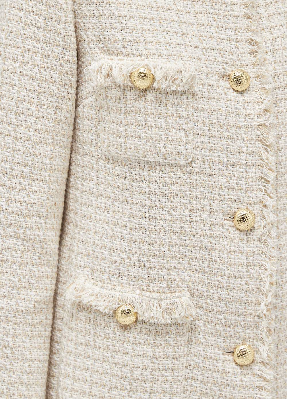 LES COPAINSBlazer lungo effetto tweed Spedizione Gratuita