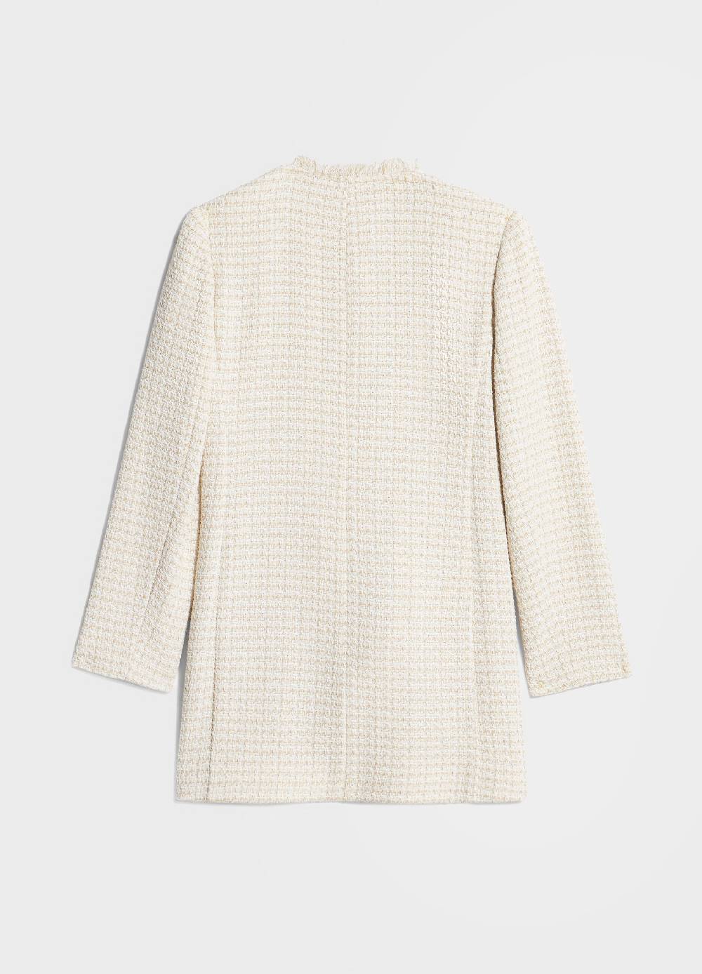 LES COPAINSBlazer lungo effetto tweed Spedizione Gratuita