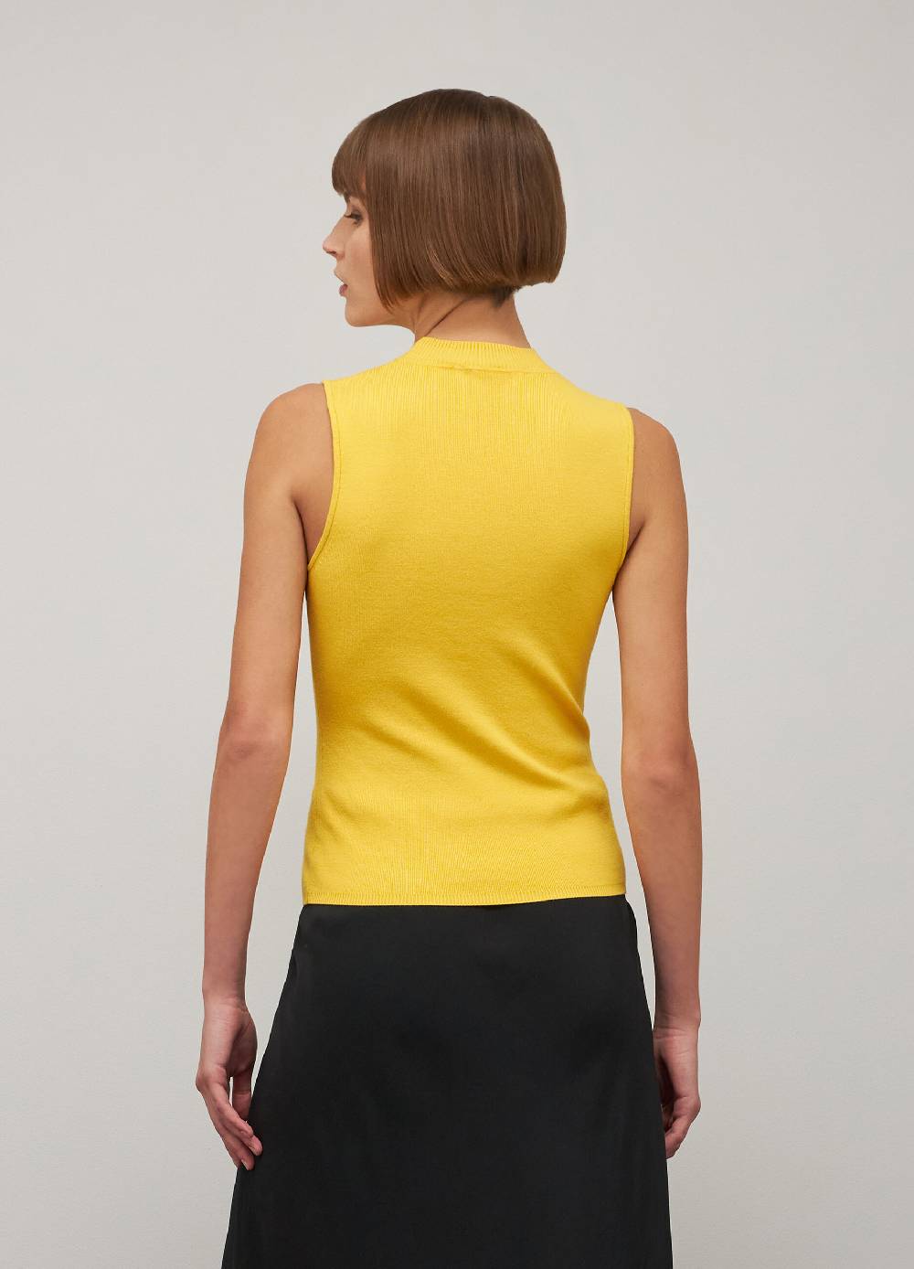 LES COPAINSTop tricot collo alto in misto viscosa Sconto