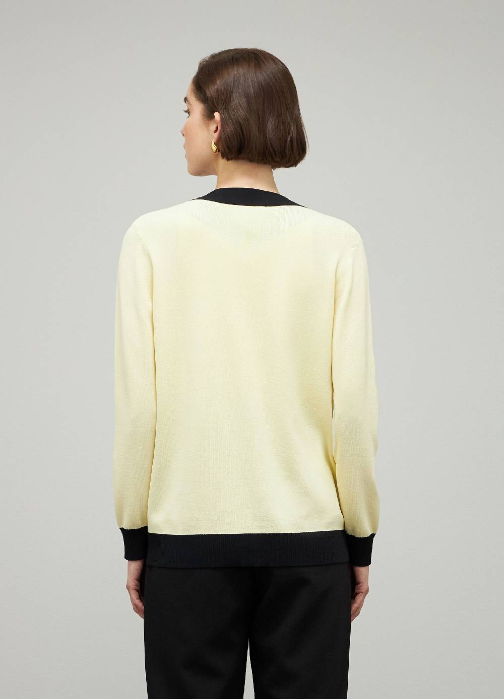 LES COPAINSCardigan tricot con scollo a V in misto viscosa Hotsell
