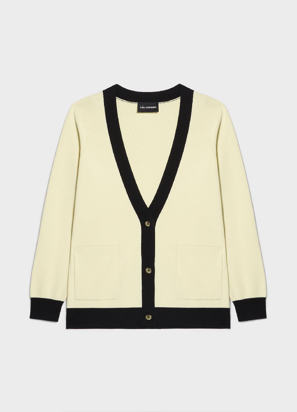 LES COPAINSCardigan tricot con scollo a V in misto viscosa Hotsell