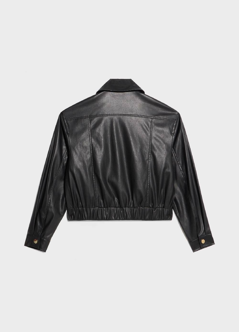 LES COPAINSBomber cropped in ECOpelle In Saldo