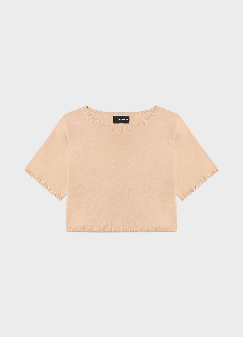 LES COPAINSMaglia tricot a maniche corte in seta e cotone Qualità