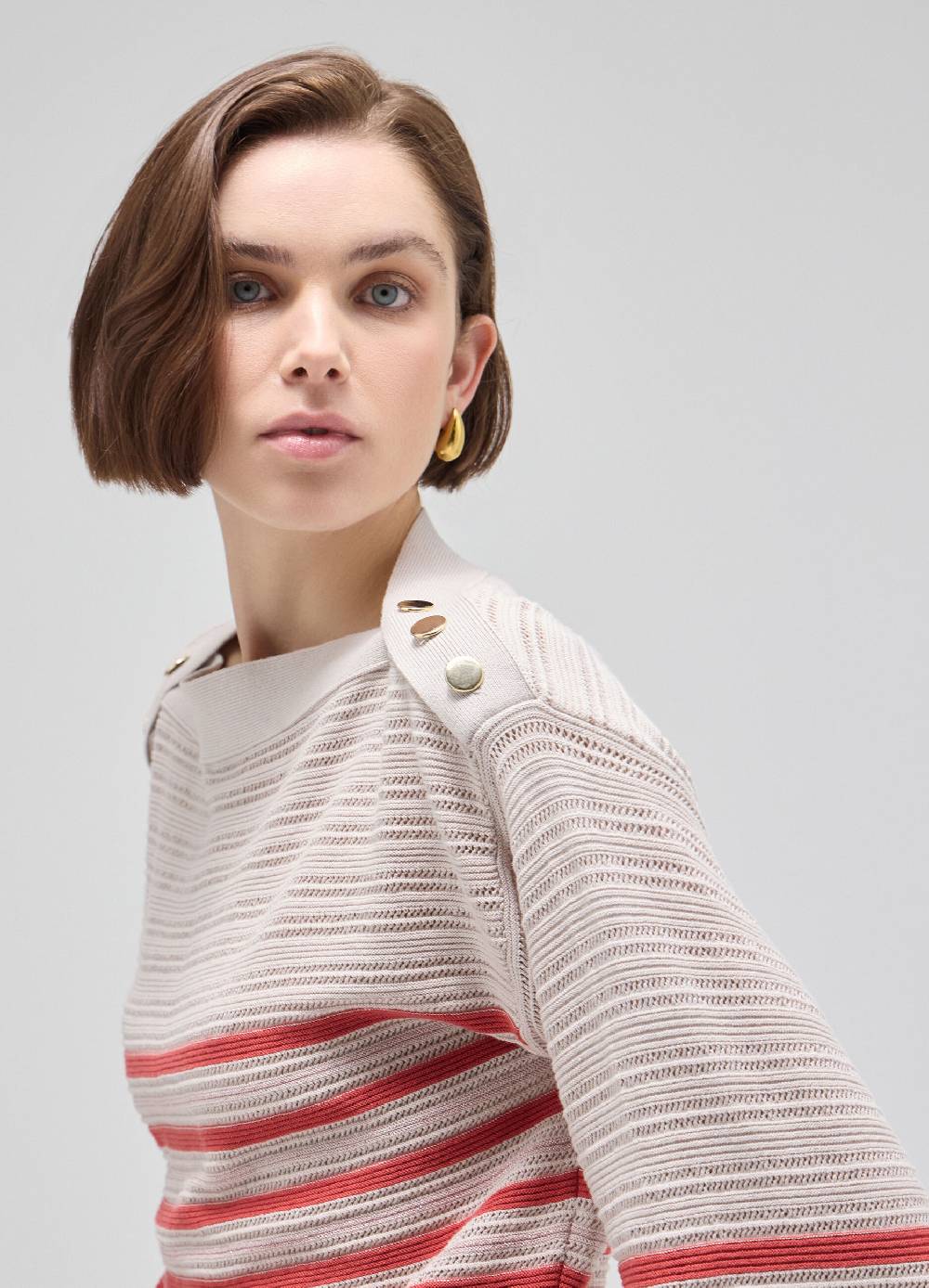 LES COPAINSMaglione tricot mix di punti Acquista Ora