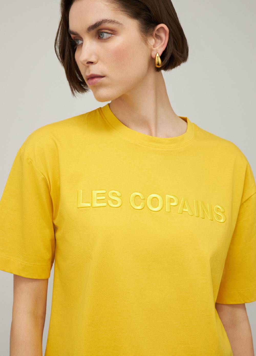 LES COPAINST-shirt logata in puro cotone Promozione Limitata