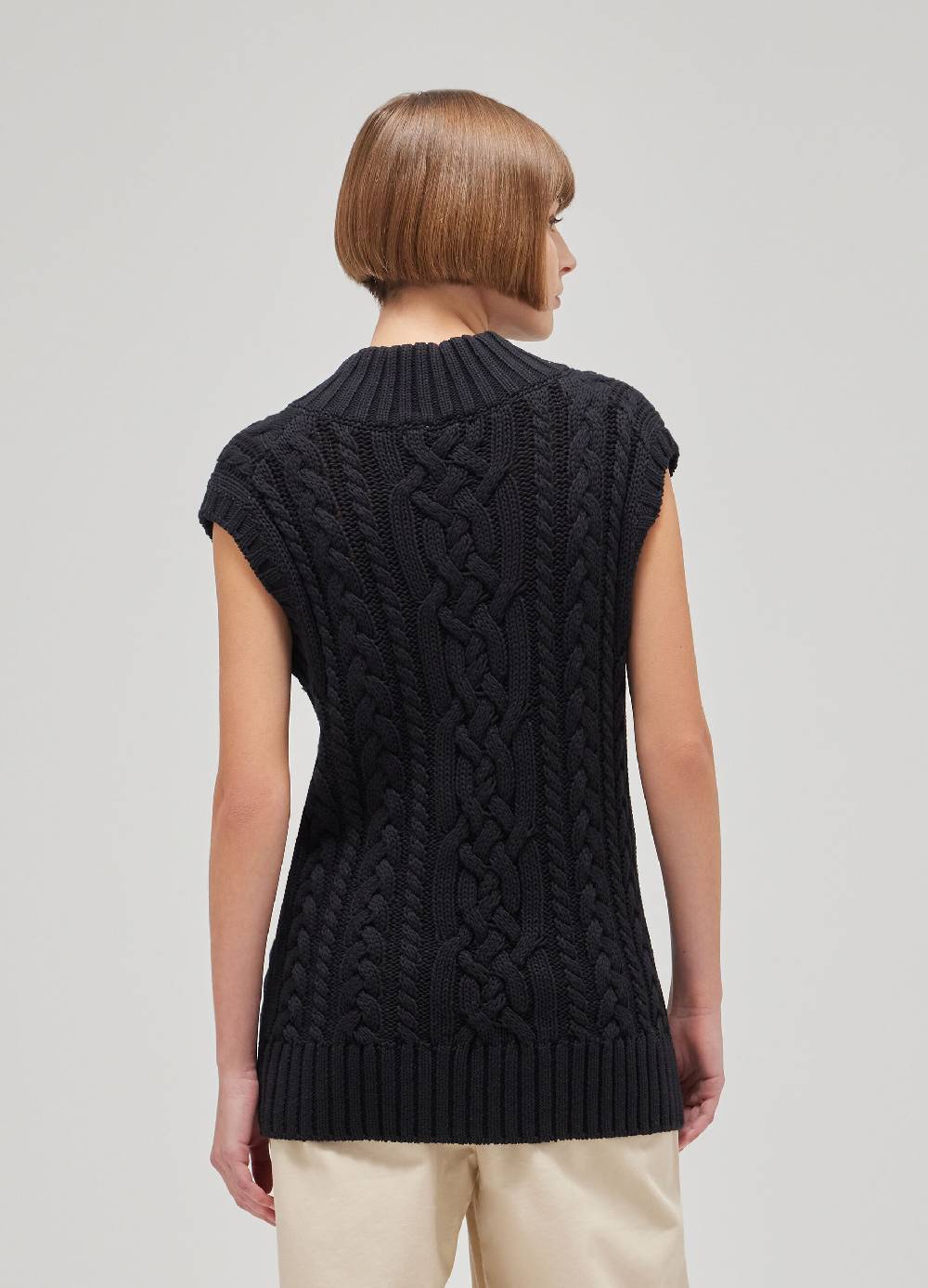 LES COPAINSGilet tricot a trecce Prezzo Ridotto