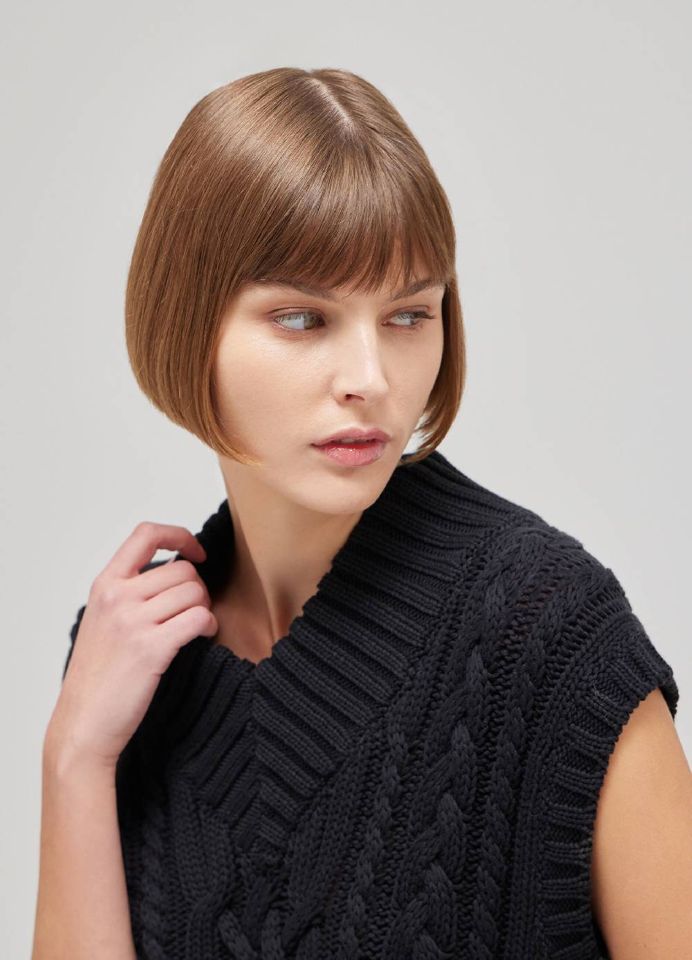 LES COPAINSGilet tricot a trecce Prezzo Ridotto