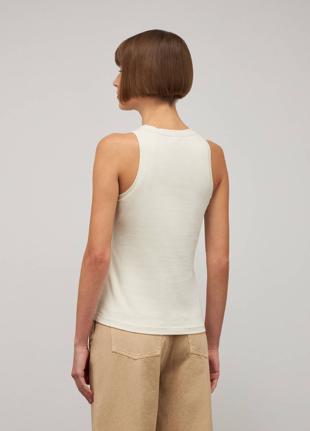 LES COPAINSTop smanicato in cotone stretch Convenienza