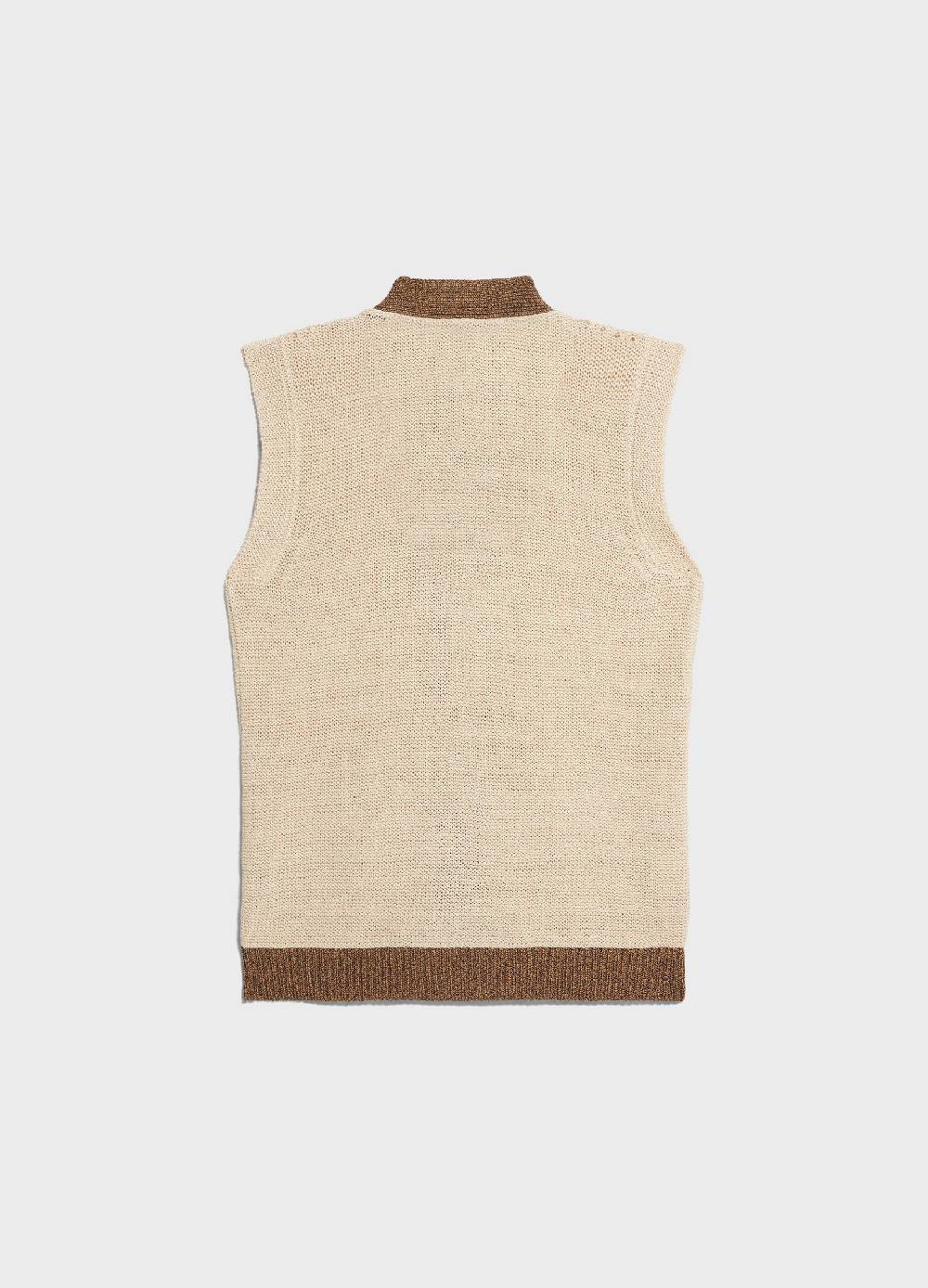 LES COPAINSGilet tricot in misto cotone Novità