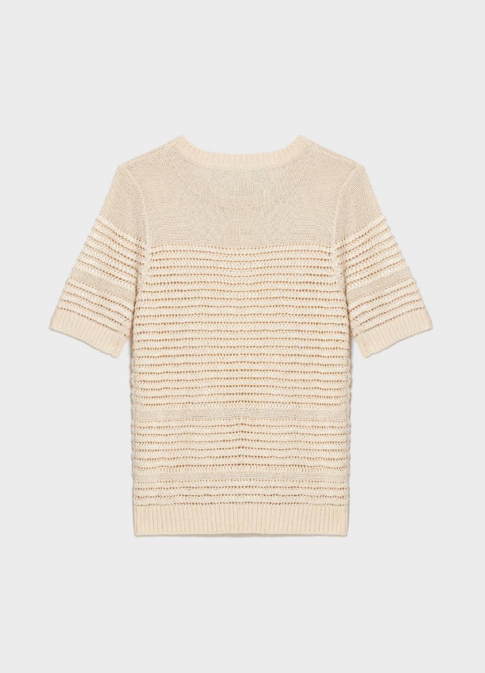 LES COPAINSMaglia tricot a maniche corte traforata Presa