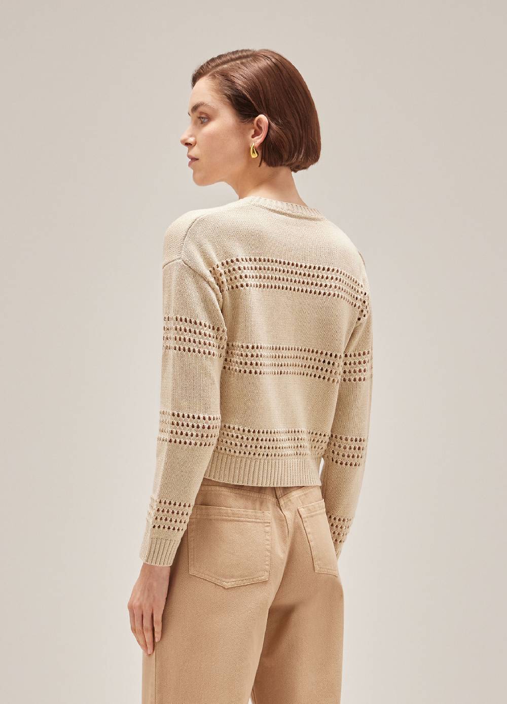 LES COPAINSCardigan tricot misto seta e cotone Sconto