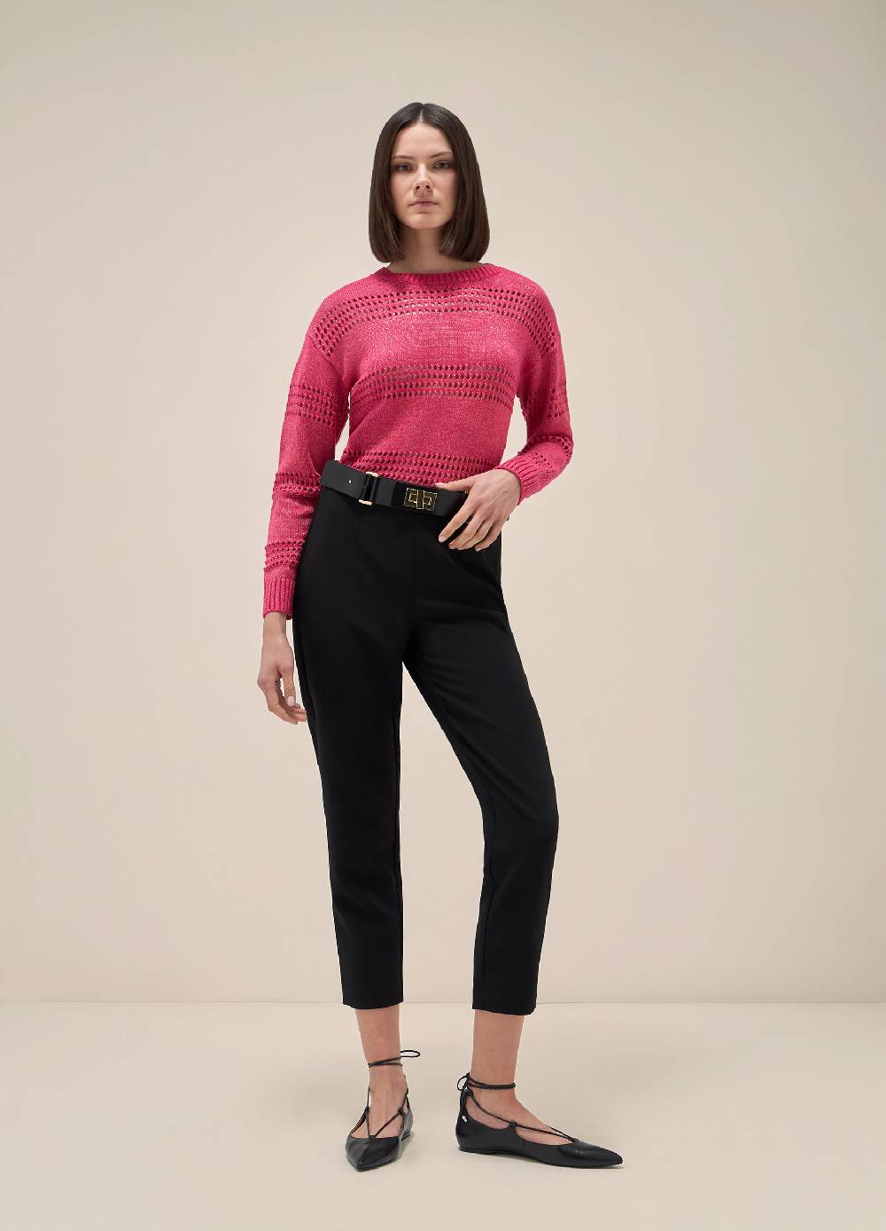 LES COPAINSMaglione tricot in seta e cotone Economico