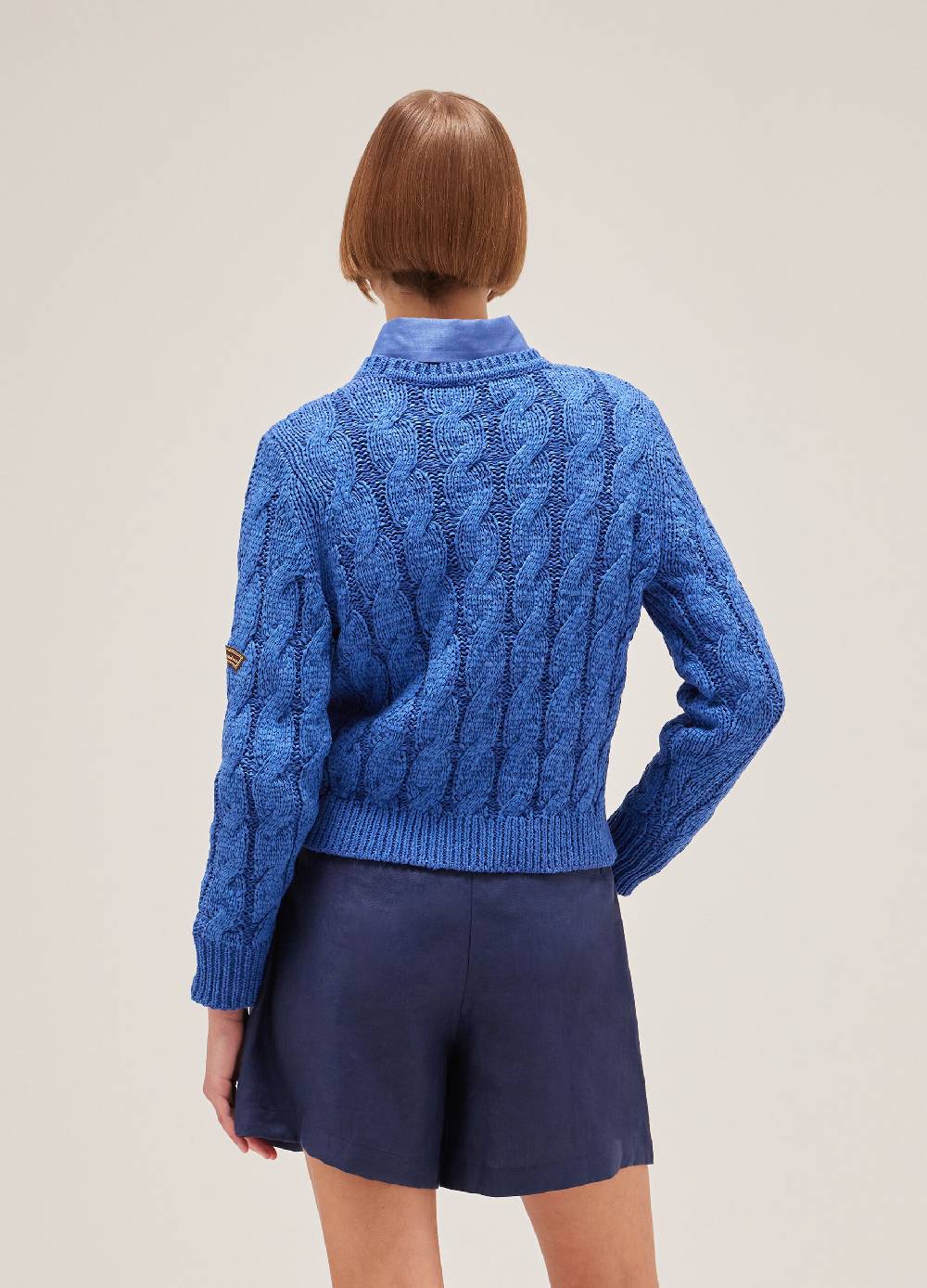 LES COPAINSMaglione tricot a trecce Saldi