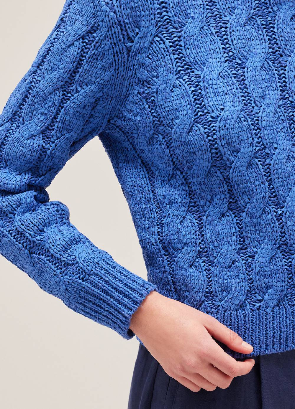 LES COPAINSMaglione tricot a trecce Saldi