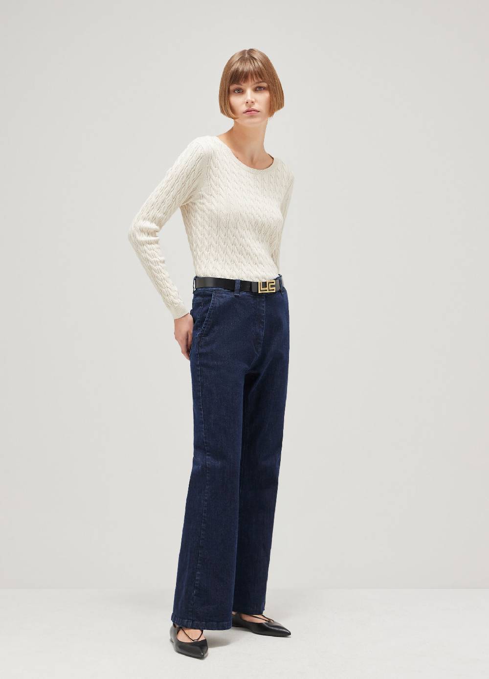 LES COPAINSMaglione tricot in cotone e seta Offerte