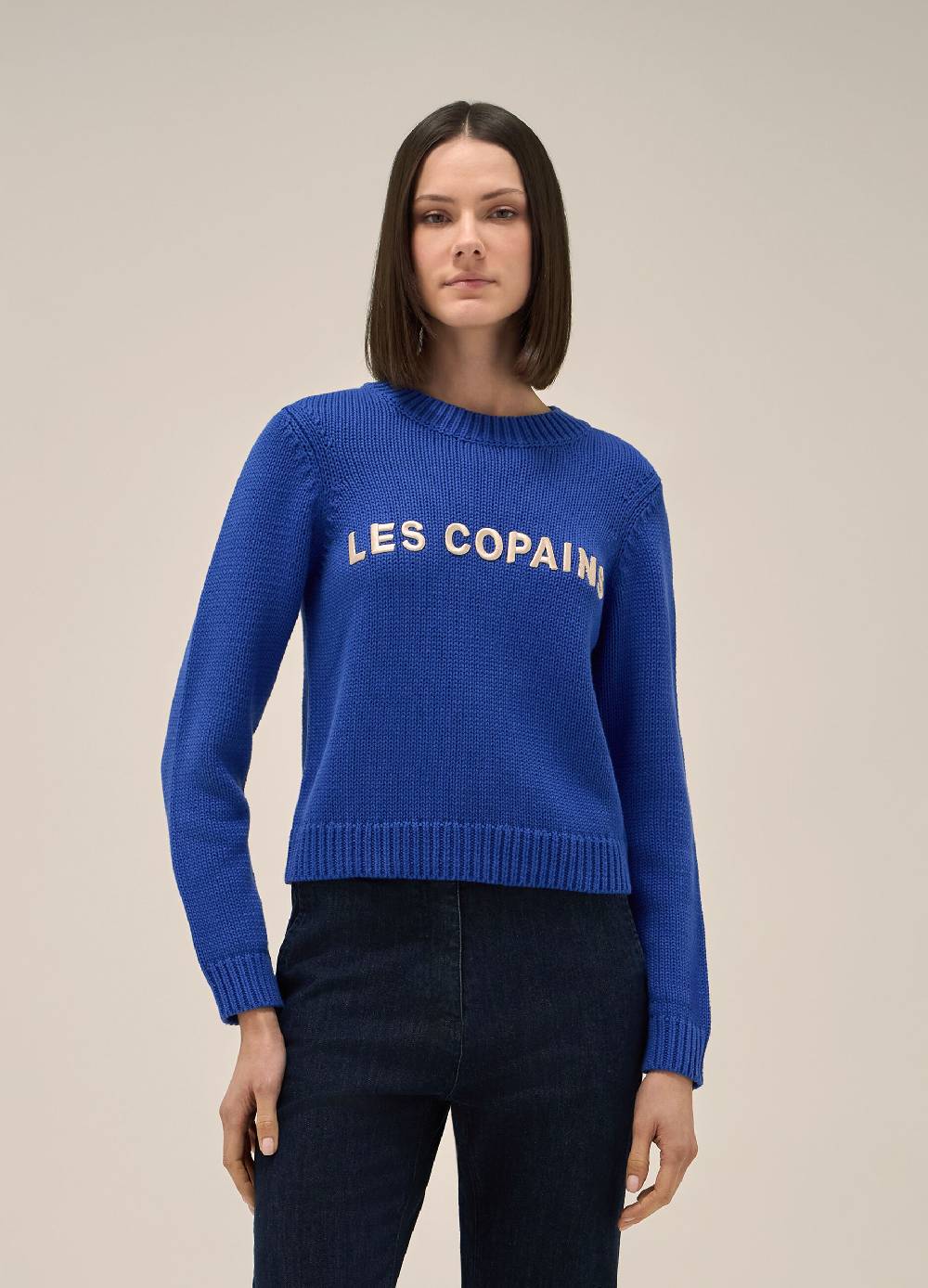 LES COPAINSMaglione tricot girocollo Vendita Calda
