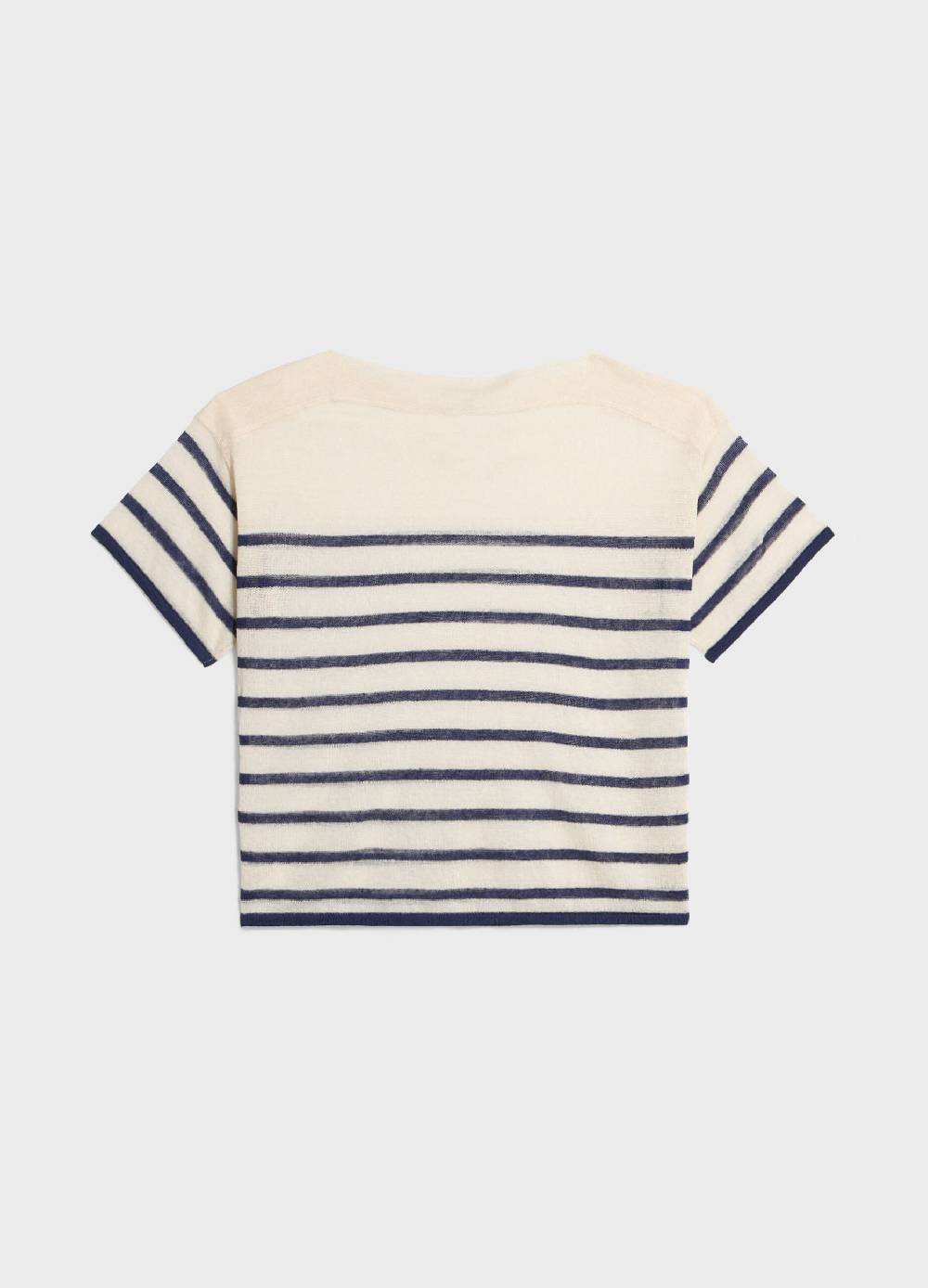 LES COPAINSMaglia tricot a righe misto lino Italy