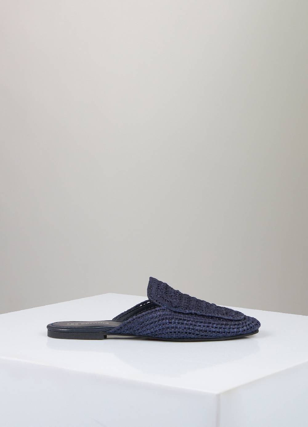 LES COPAINSMule mocassino in rafia intrecciata In Linea