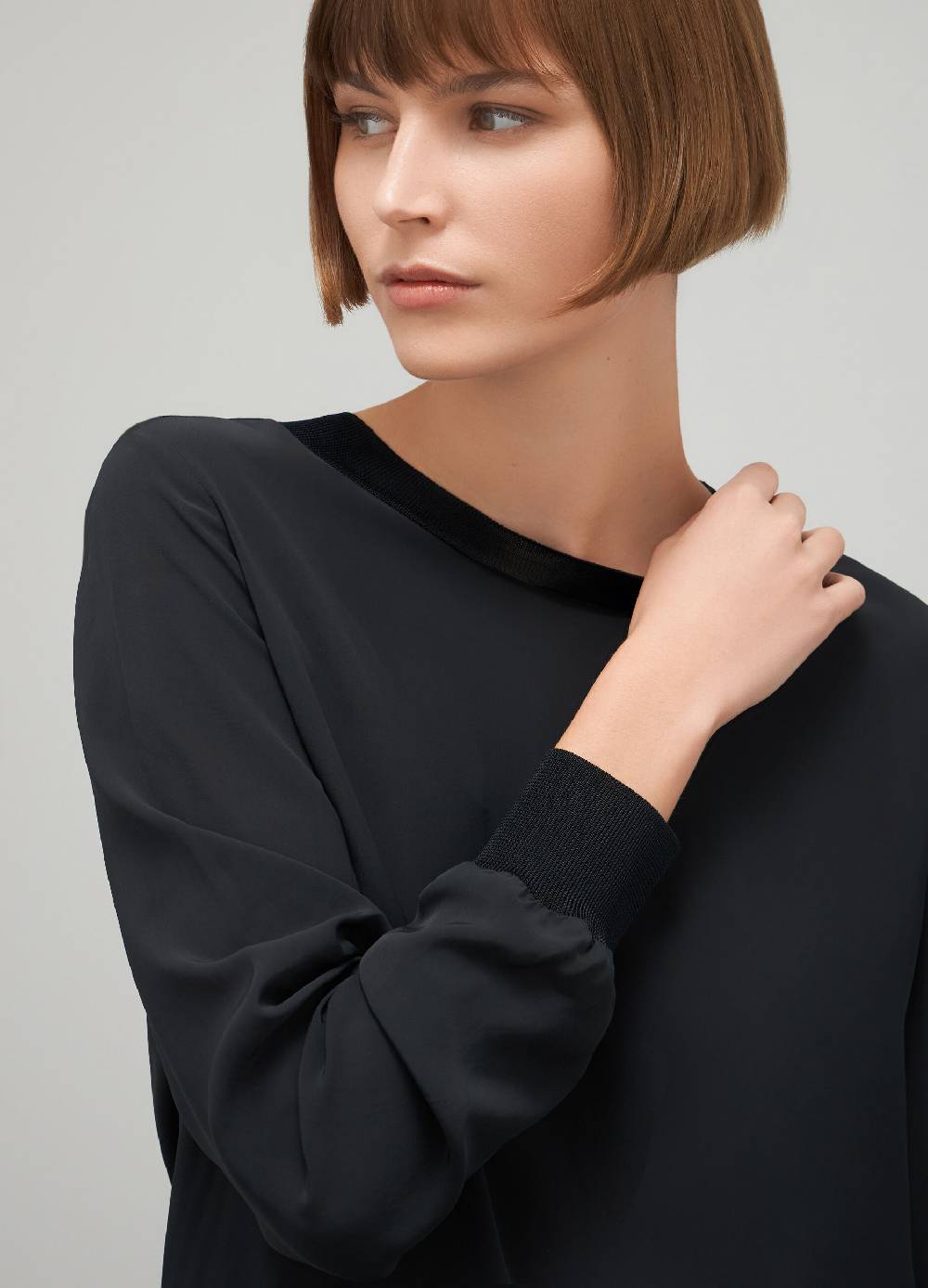 LES COPAINSBlusa girocollo in viscosa Qualità Garantita