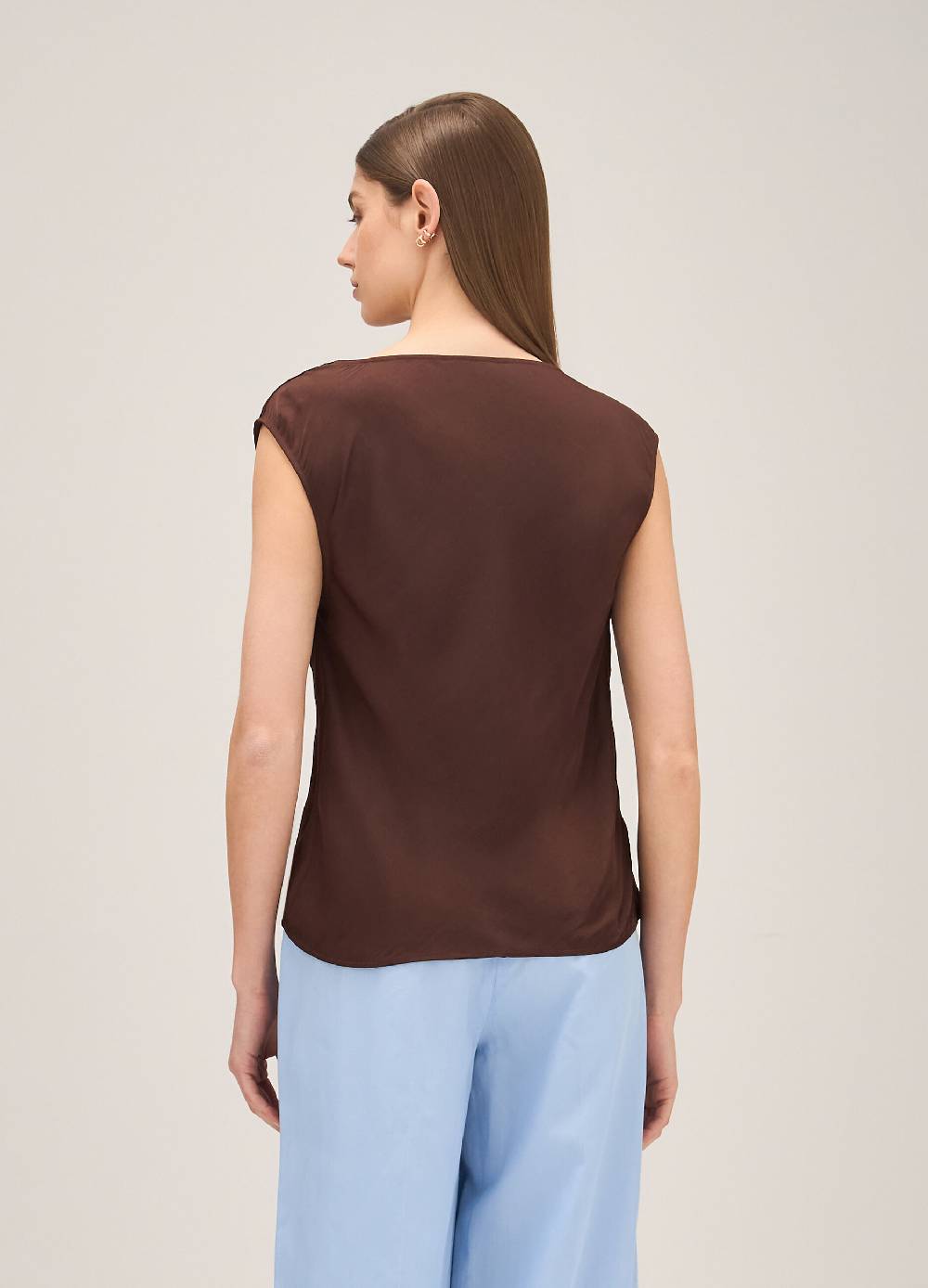 LES COPAINSTop smanicato con drappeggio Convenienza