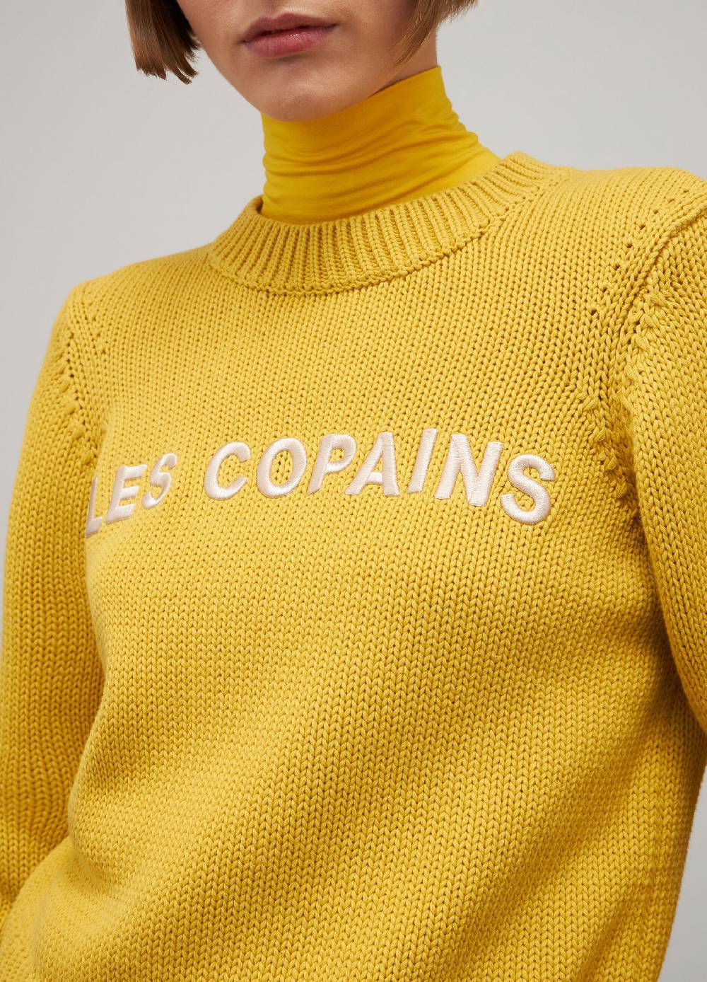 LES COPAINSMaglione tricot in puro cotone Economico