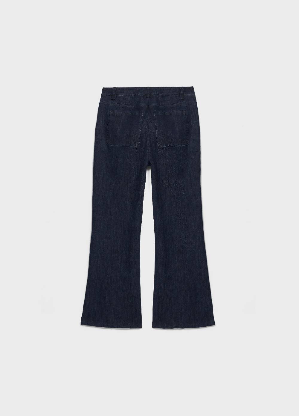 LES COPAINSDenim flare in cotone stretch Saldi Di Fabbrica