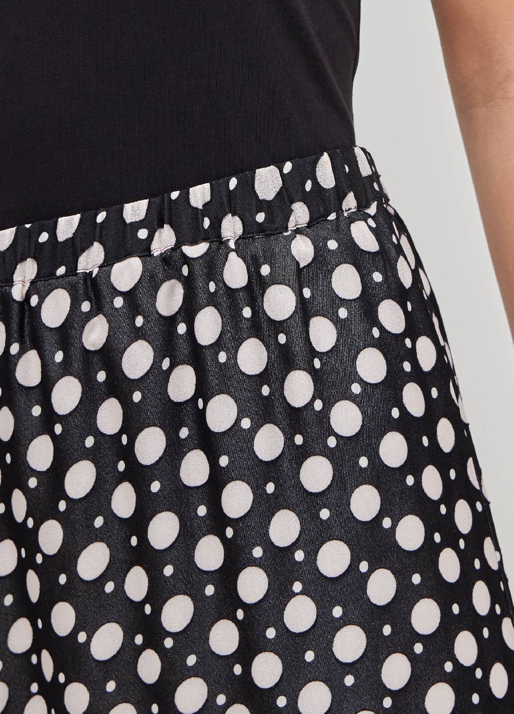 LES COPAINSGonna in misto viscosa a pois Vendite Flash