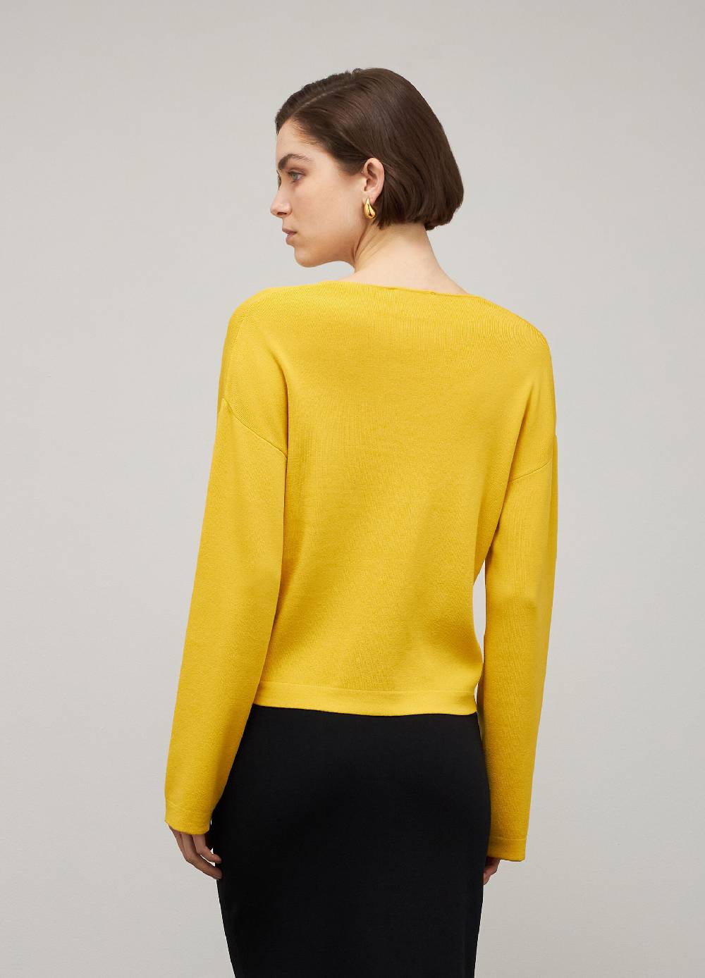 LES COPAINSMaglia tricot con scollo a V in misto viscosa In Saldo