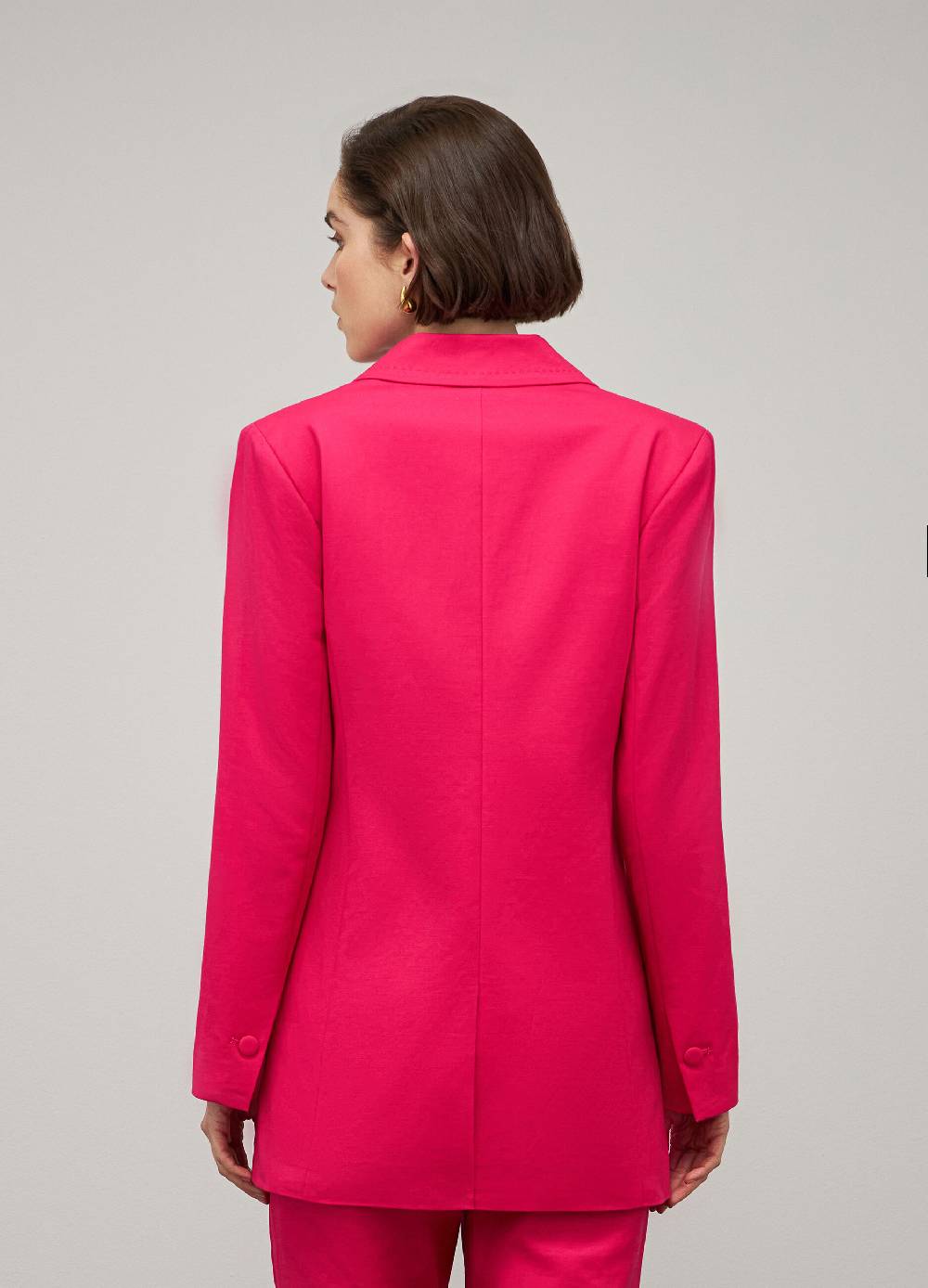 LES COPAINSBlazer doppiopetto in cotone stretch Vendita