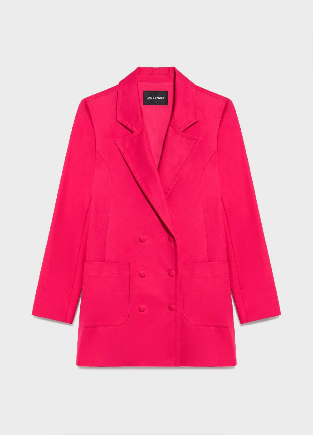 LES COPAINSBlazer doppiopetto in cotone stretch Vendita