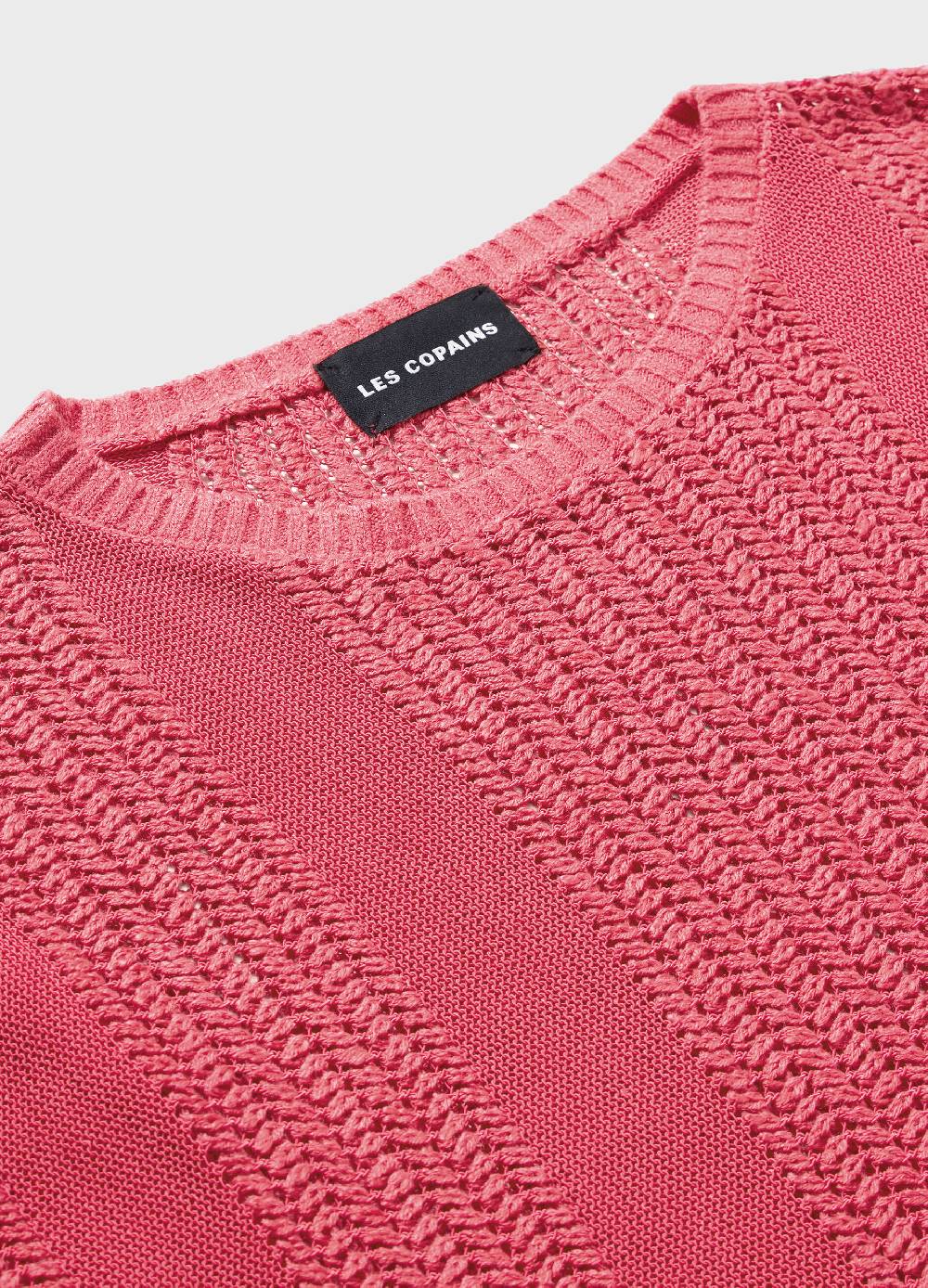 LES COPAINSMaglia tricot effetto traforato Qualità Garantita