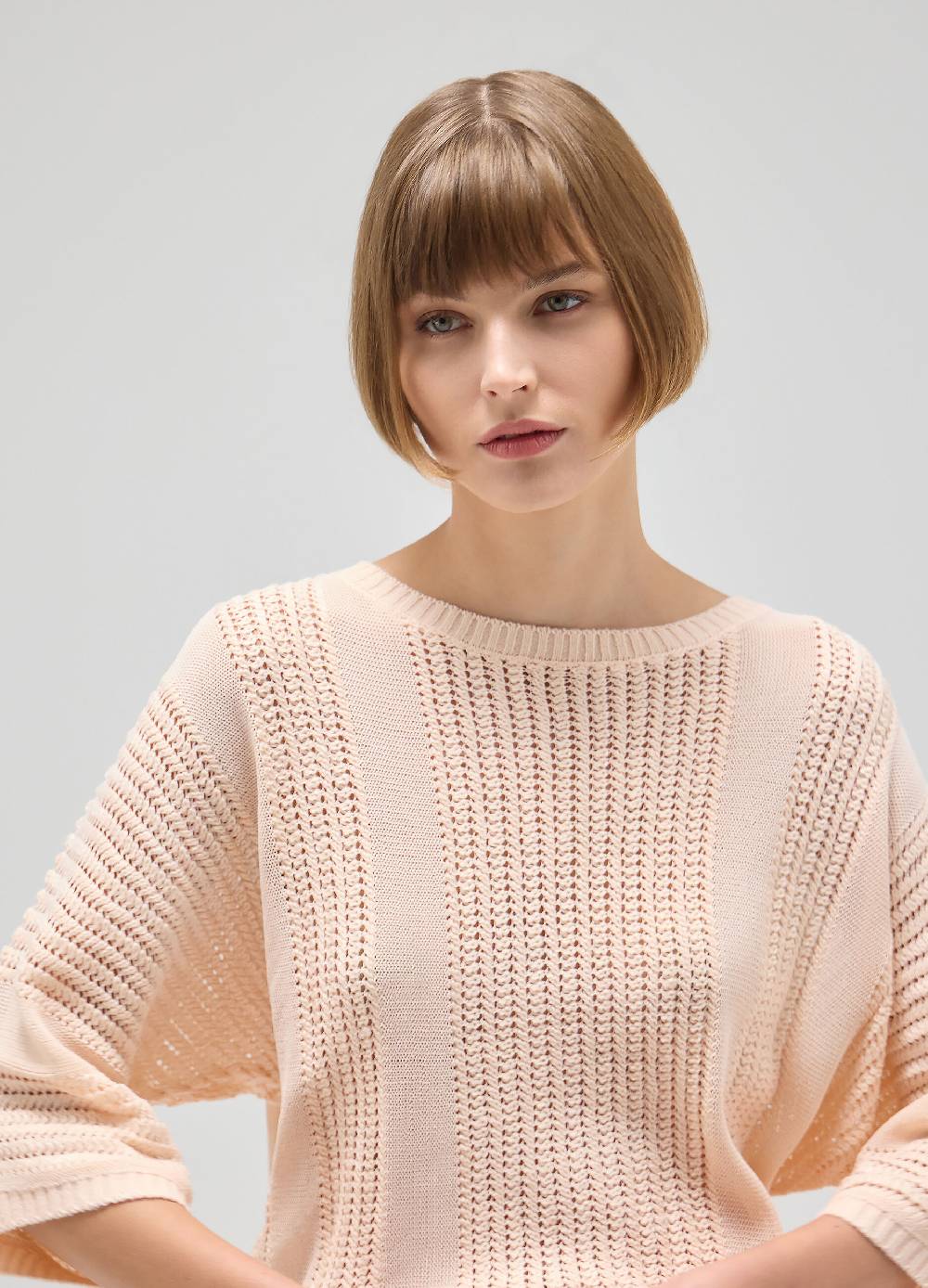 LES COPAINSMaglia tricot effetto traforato Promozione Limitata
