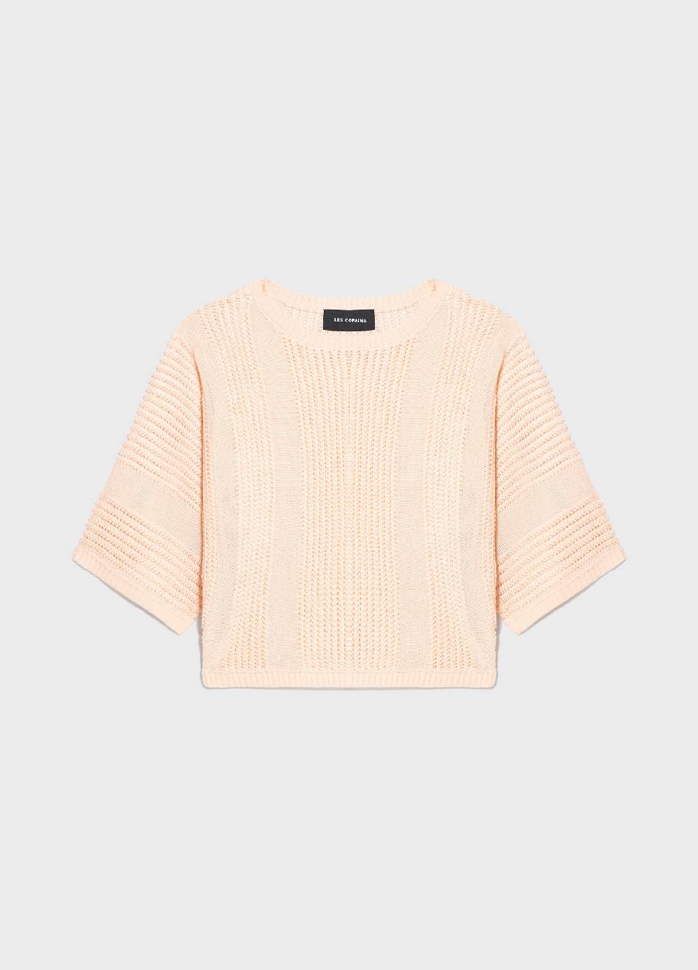 LES COPAINSMaglia tricot effetto traforato Promozione Limitata