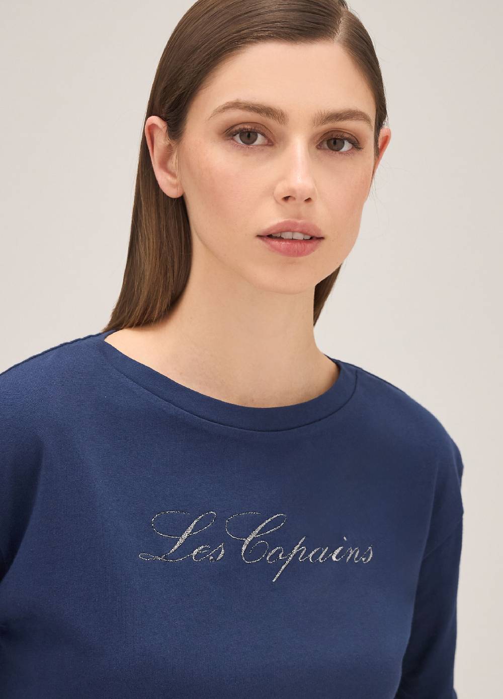LES COPAINST-shirt in puro cotone con lettering Novità