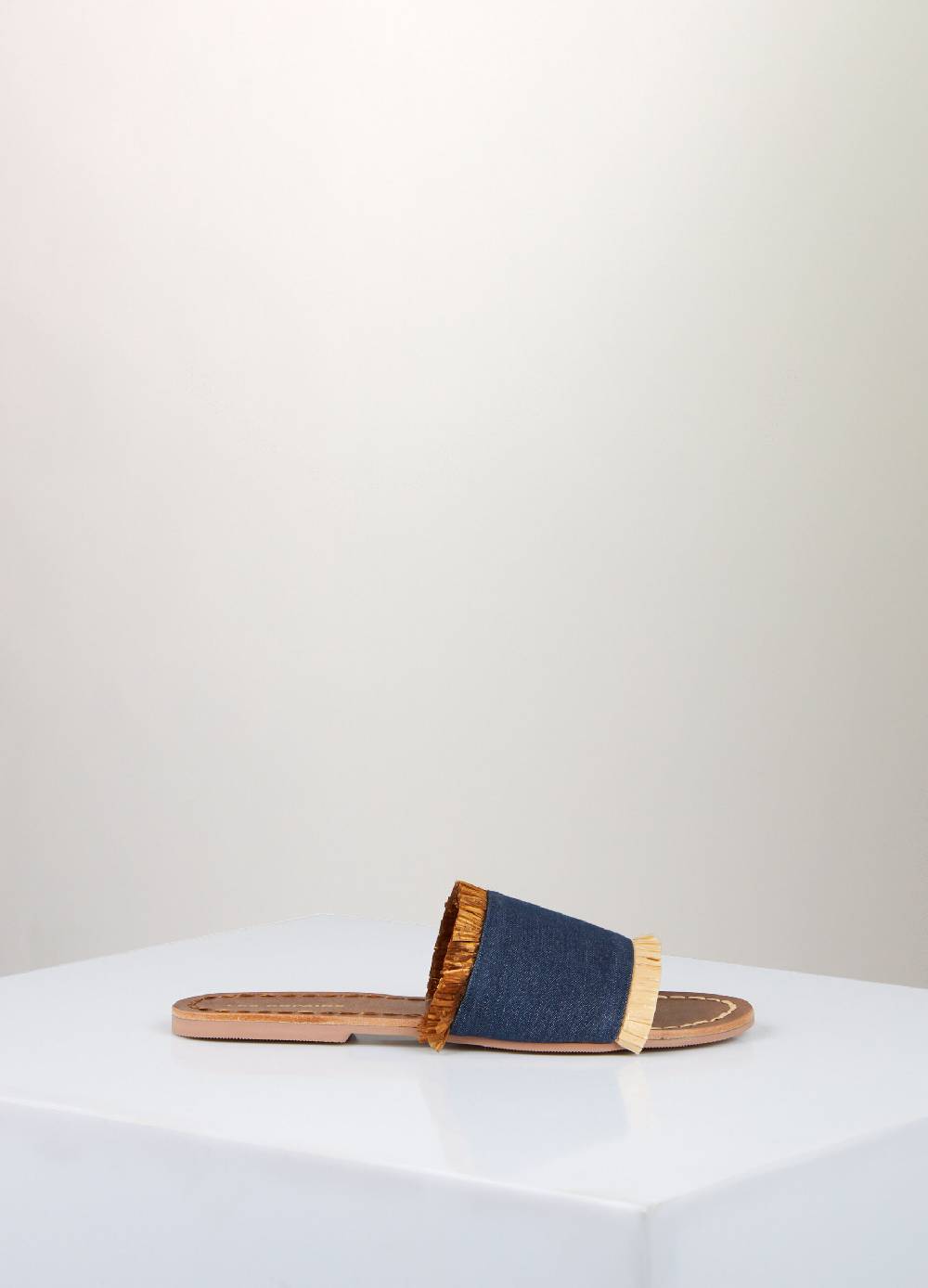LES COPAINSSandali bassi in denim Saldi Di Fabbrica