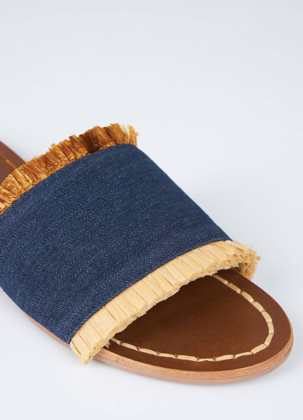 LES COPAINSSandali bassi in denim Saldi Di Fabbrica