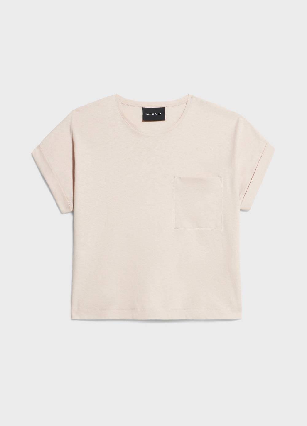 LES COPAINST-shirt in lino e cotone Spedizione gratuita