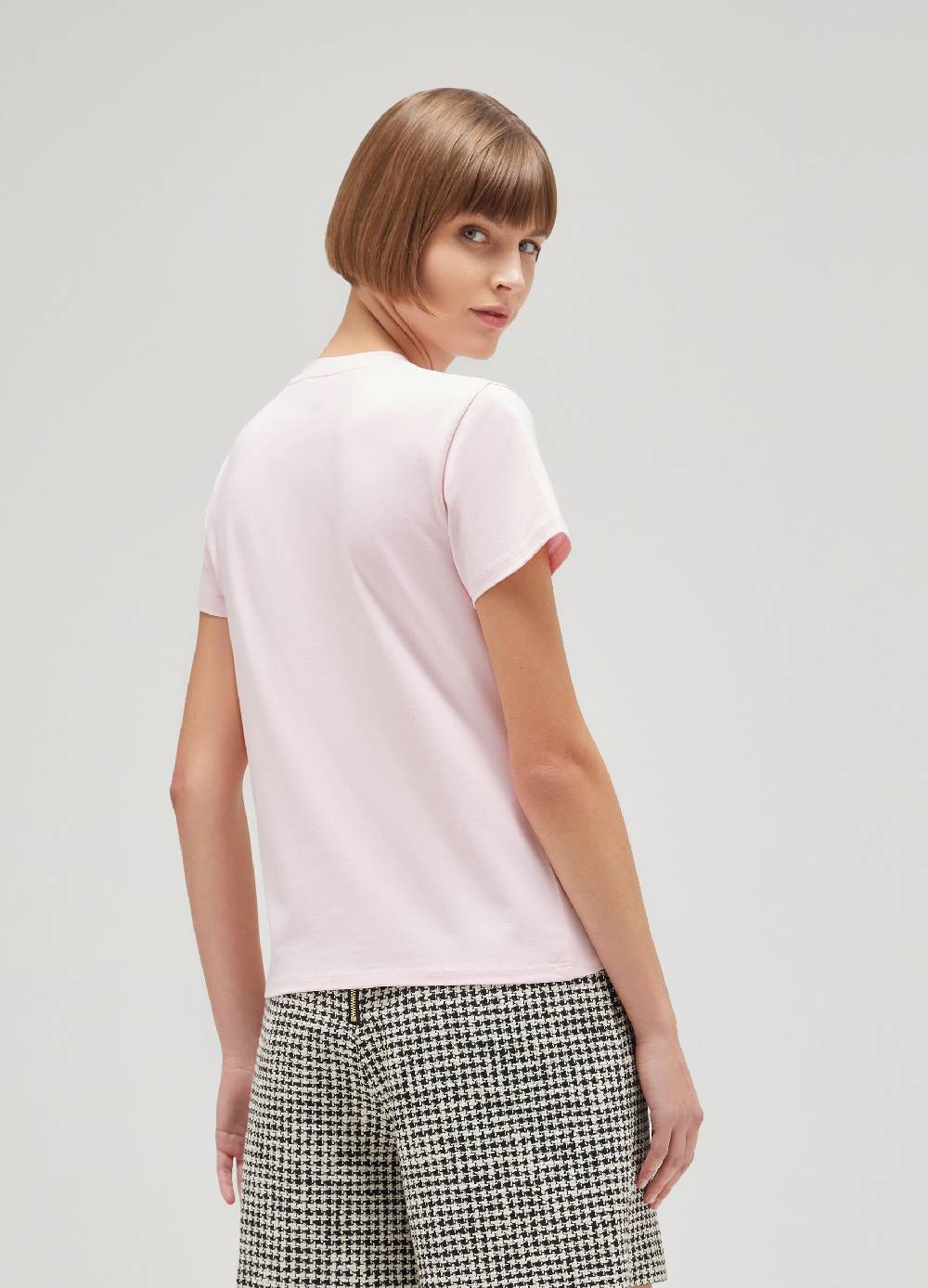 LES COPAINST-shirt a mezza manica in cotone stretch Pezzi Unici